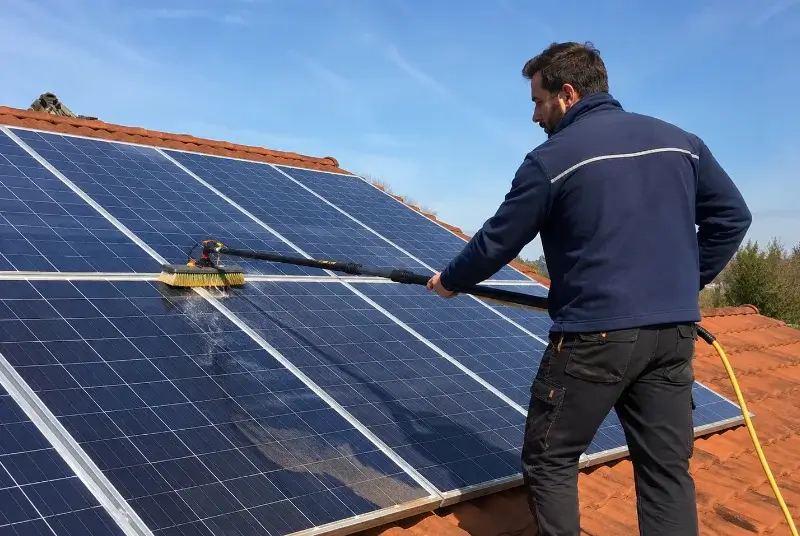 Nettoyage et entretien de panneaux solaires à Tossiat